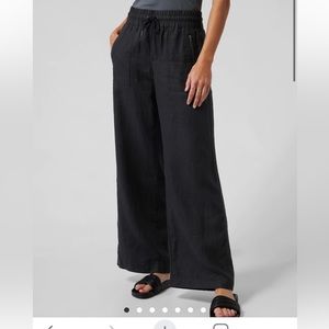 Athleta Cabo Linen Wide leg pants